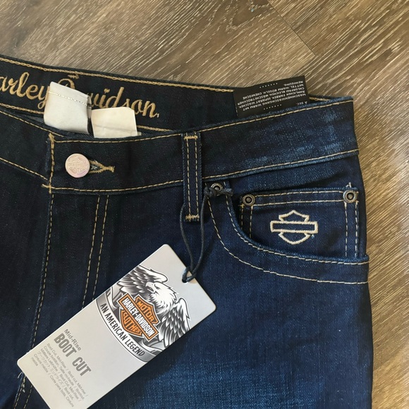 Harley Davidson Mid Rise Bootcut Jeans - Picture 2 of 4